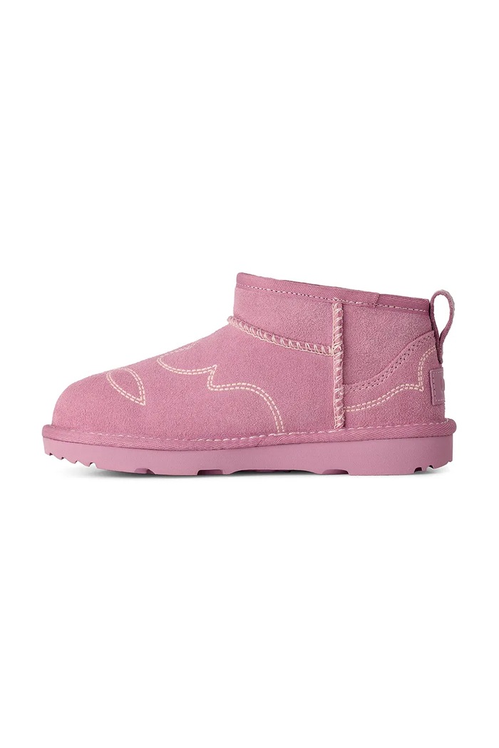 Snehule detské semišové CLASSIC ULTRA MINWESTERN UGG 1184371K.G ružová
