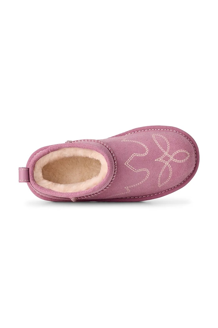Snehule detské semišové CLASSIC ULTRA MINWESTERN UGG ružová 1184371K.G