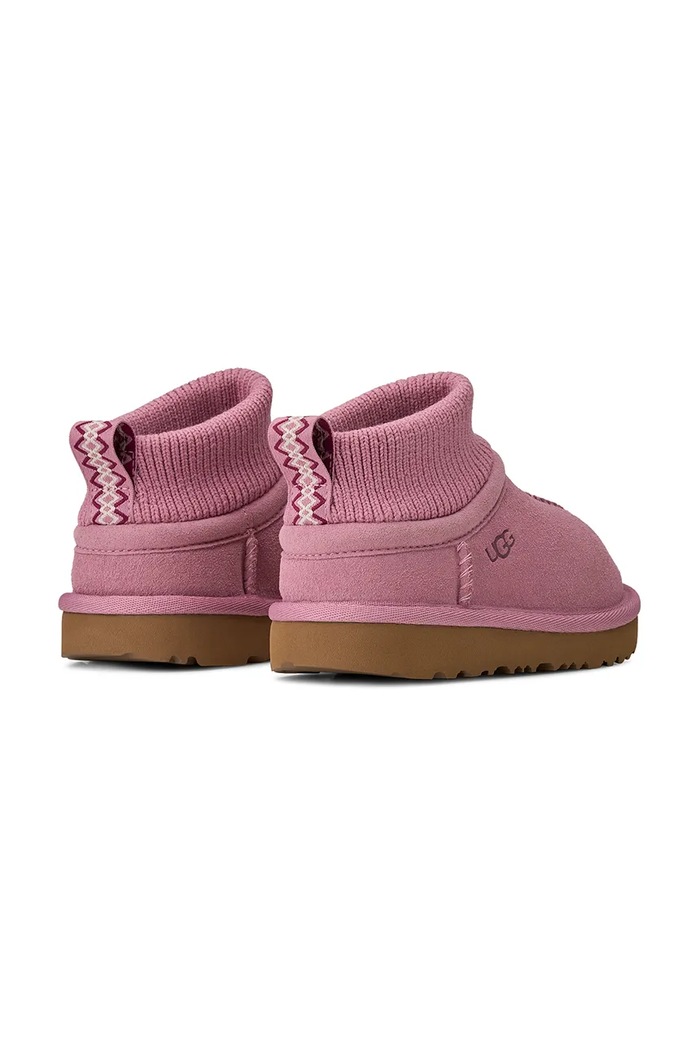 Deklice UGG Snežni čevlji zimski otroški semišasti CLASSIC ULTRA STRETCH CUFF 1157702T.G roza