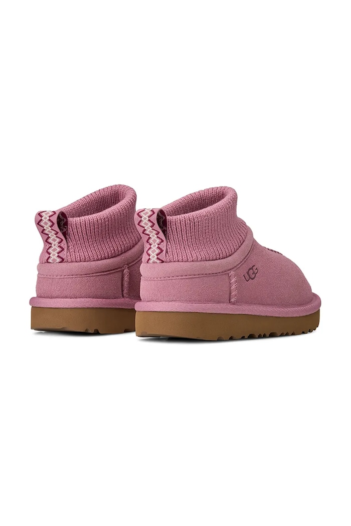Deklice UGG Snežni čevlji zimski otroški semišasti CLASSIC ULTRA STRETCH CUFF 1157702T.G roza