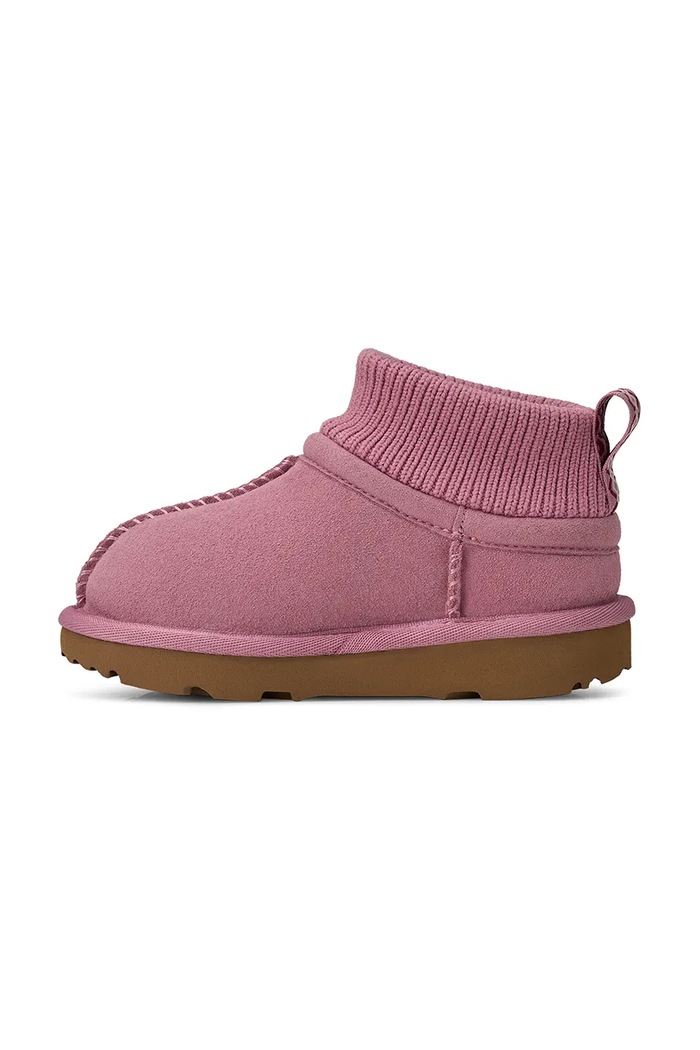 Snežni čevlji zimski otroški semišasti CLASSIC ULTRA STRETCH CUFF UGG 1157702T.G roza