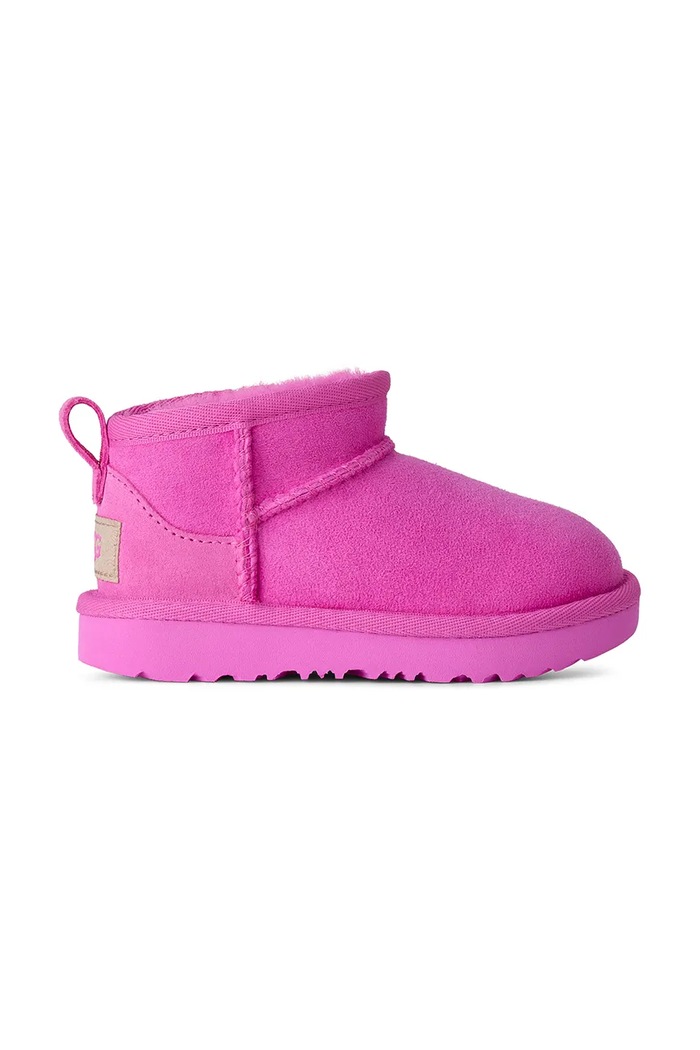 UGG Zimske čizme za djecu od brušene kože CLASSIC ULTRA MINI roza 1130750T.G