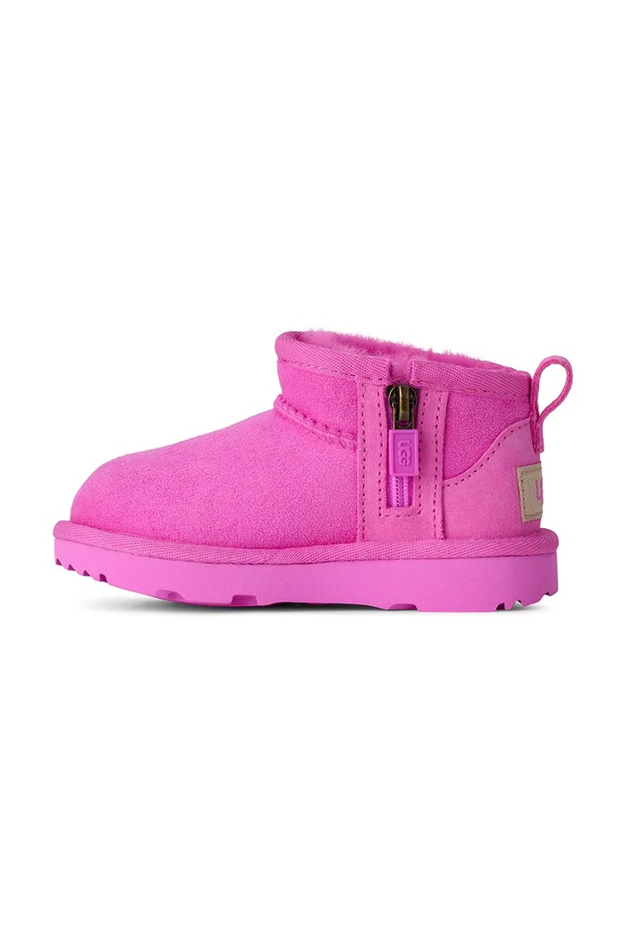 Zimske čizme za djecu od brušene kože CLASSIC ULTRA MINI UGG 1130750T.G roza