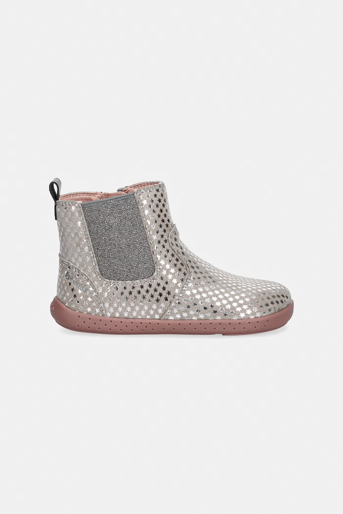 Garvalin μπότες τσέλσι παιδικές από nubuck 261302.24.26 γκρί AW26
