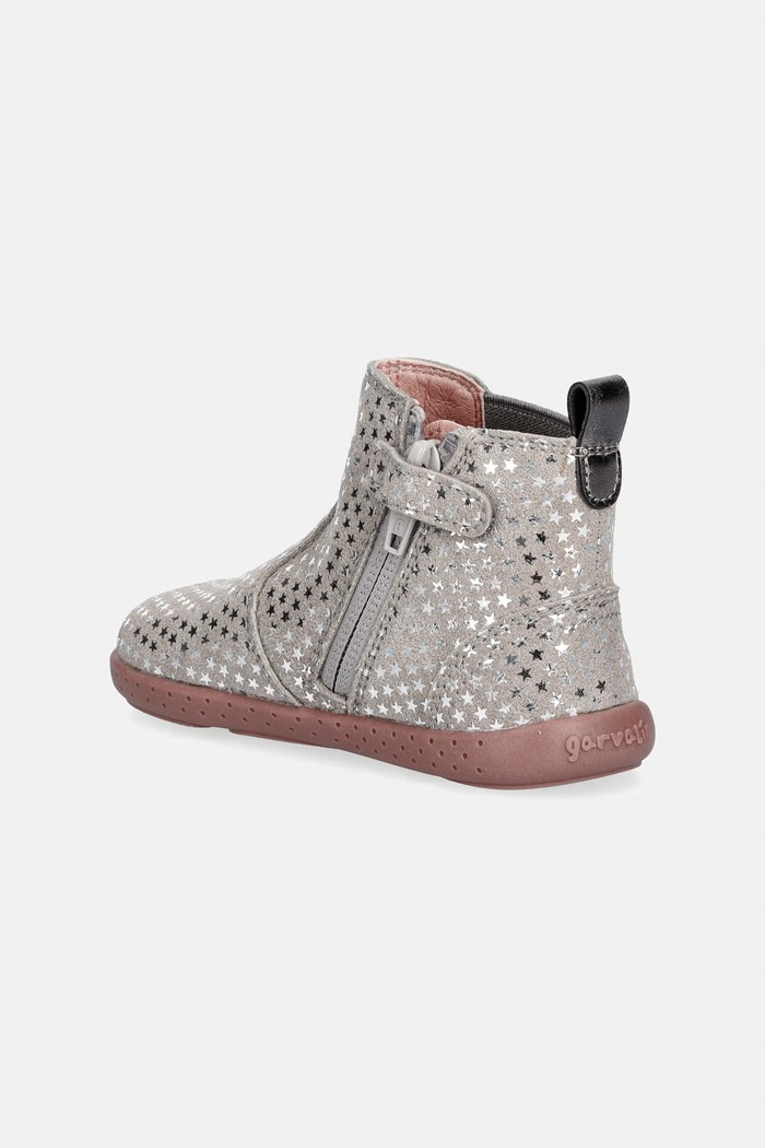 Κοριτσίστικα Garvalin μπότες τσέλσι παιδικές από nubuck 261302.19.23 γκρί