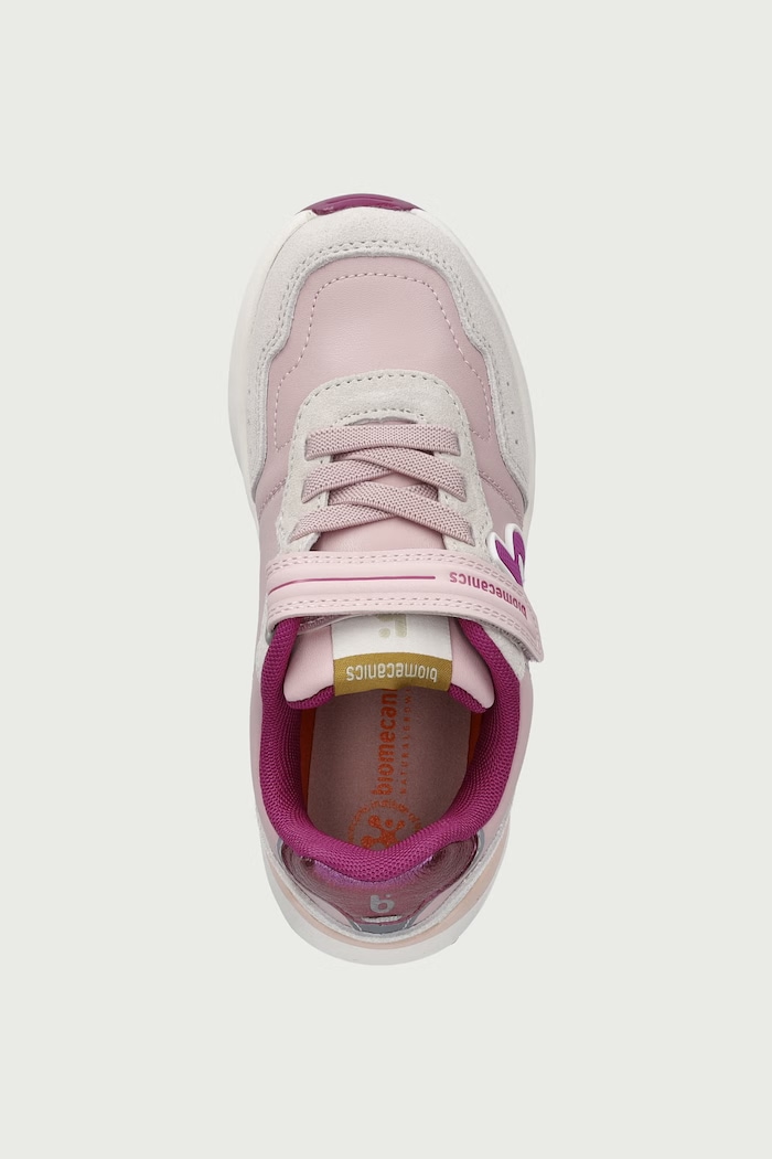 Sneakersy dziecięce skórzane Biomecanics 261275.G różowy