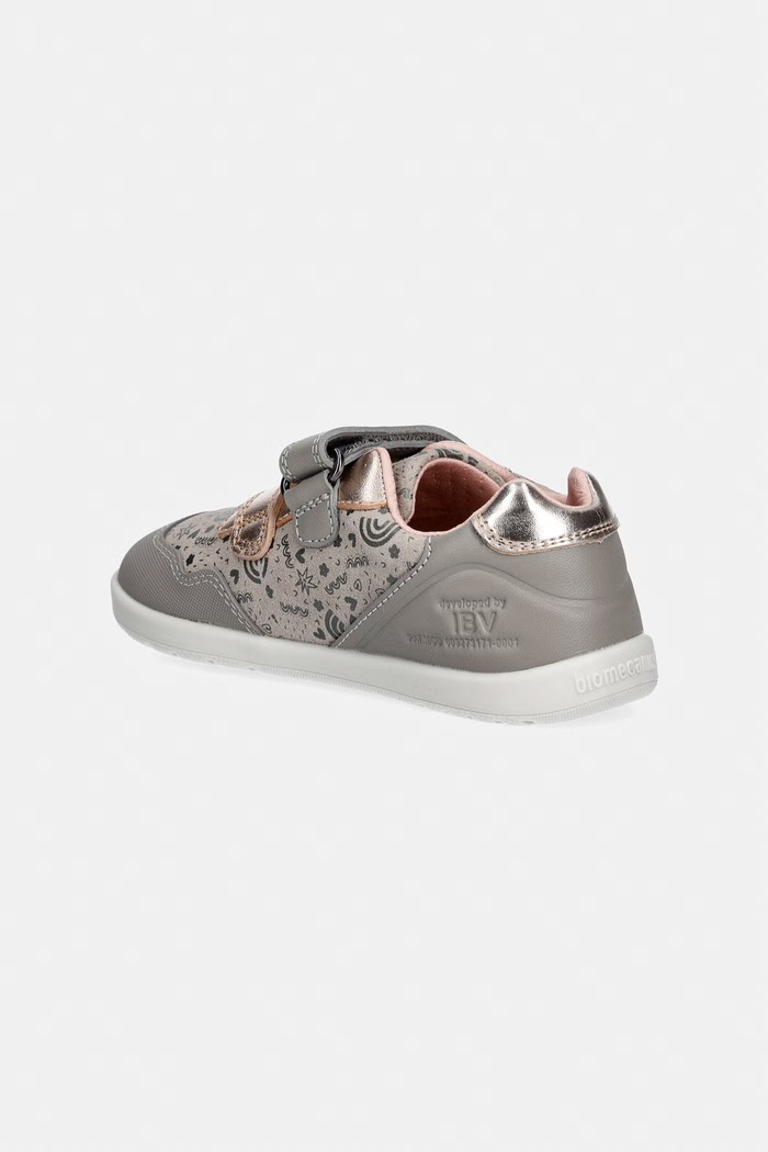 Κοριτσίστικα Biomecanics sneakers παιδικά δερμάτινα 261163.24.26 γκρί