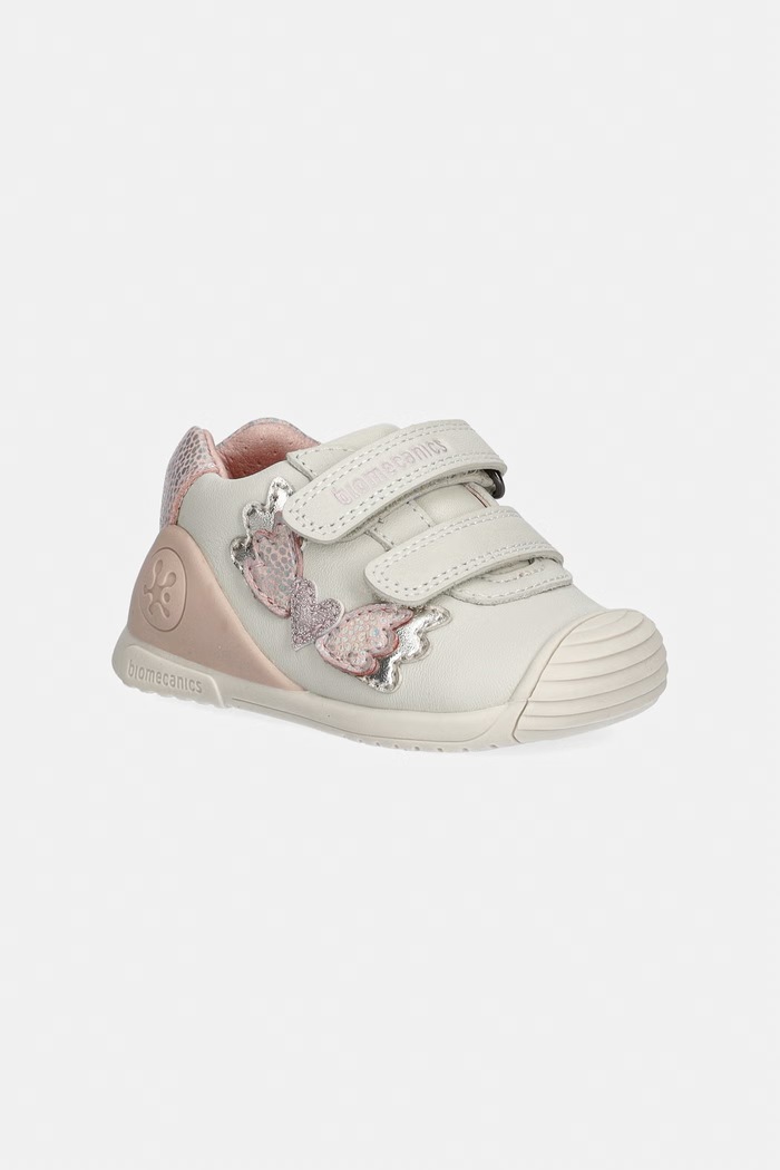 Biomecanics sneakers παιδικά δερμάτινα μπεζ 261104