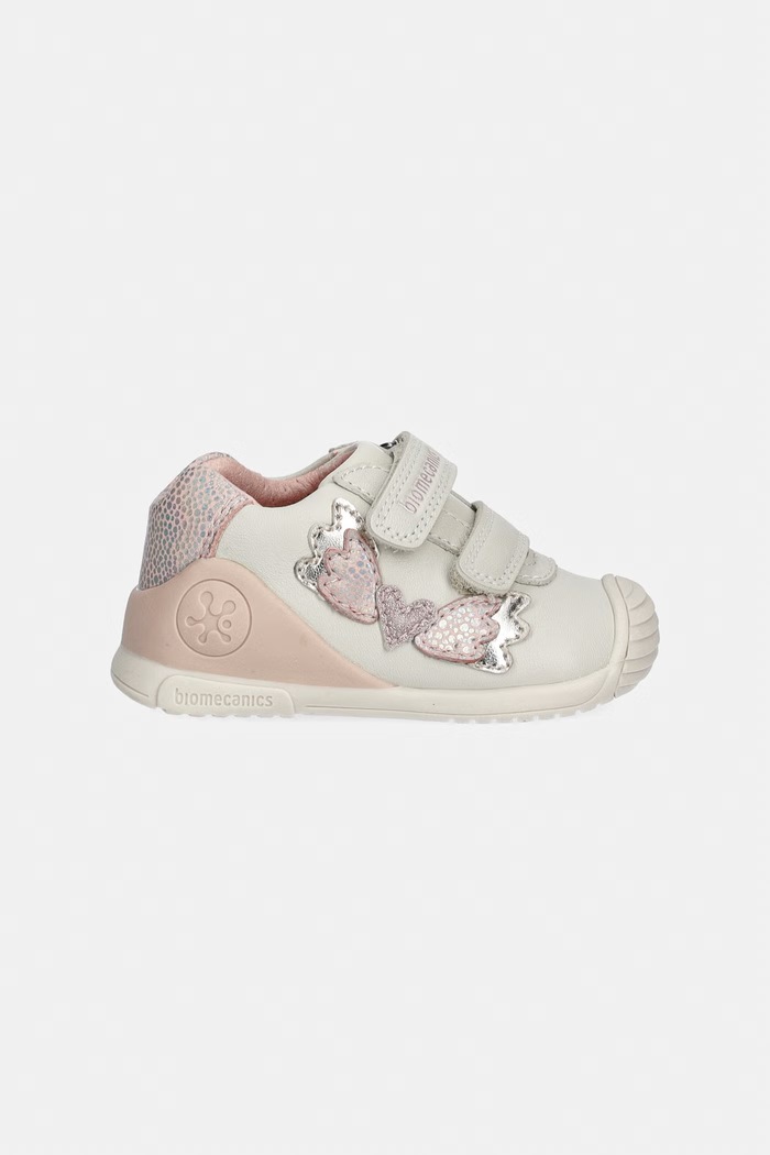 Biomecanics sneakers παιδικά δερμάτινα 261104 μπεζ AW26