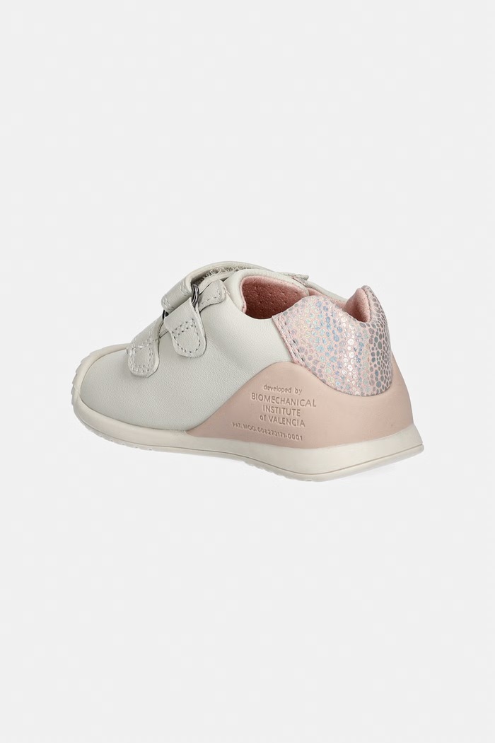 Κοριτσίστικα Biomecanics sneakers παιδικά δερμάτινα 261104 μπεζ
