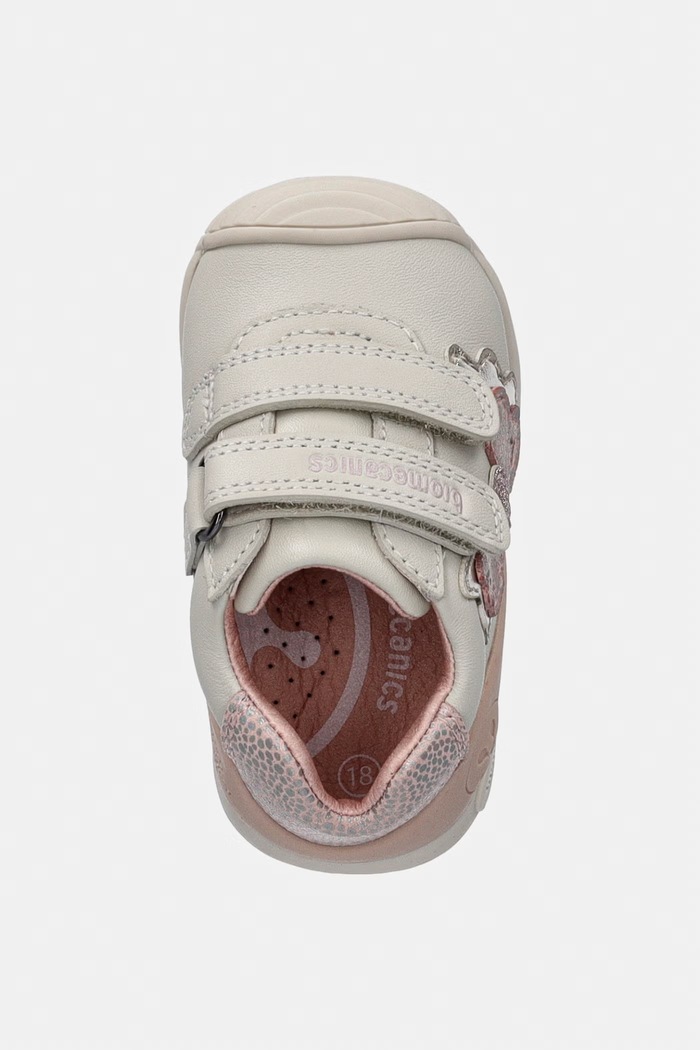 Biomecanics sneakers παιδικά δερμάτινα μπεζ 261104
