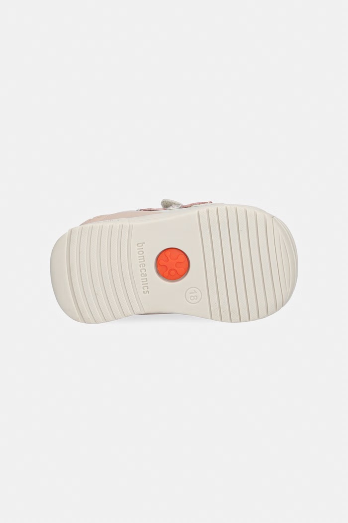 Biomecanics sneakers παιδικά δερμάτινα 261104 μπεζ
