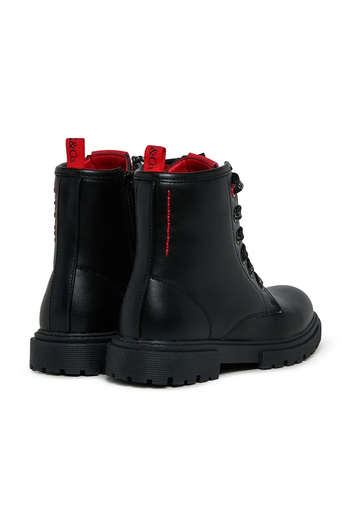 Dziewczynka Max&Co. Workery dziecięce MAXFTW14 BOOTS BC1102.KF037.33.35 czarny
