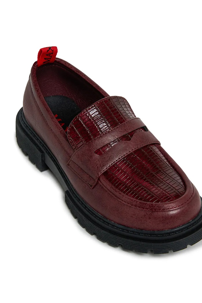 Mokasyny dziecięce MAXFTW13 LOAFER Max&Co. BC1101.KF034.36.40 czerwony