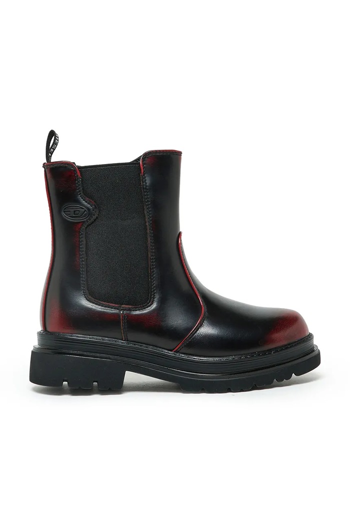 Diesel Sztyblety dziecięce D-VYNCOUN-ABRA BOOTS bordowy BC1120.KF050.36.40