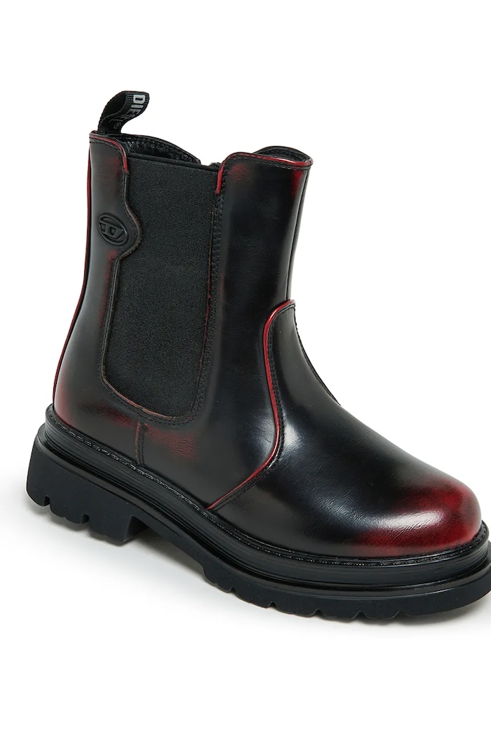Sztyblety dziecięce D-VYNCOUN-ABRA BOOTS Diesel BC1120.KF050.33.35 bordowy
