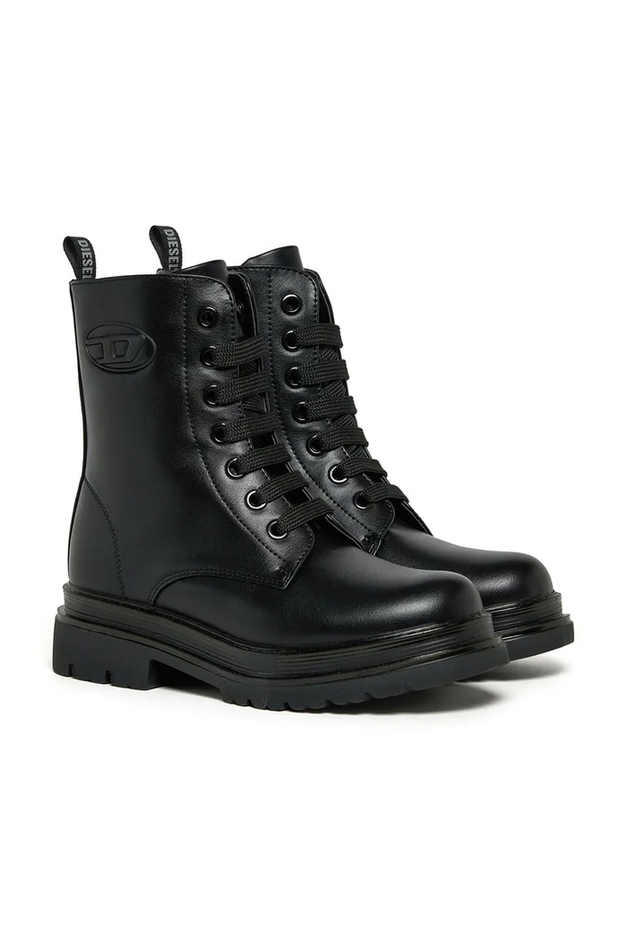 Diesel Botki dziecięce D-ANFISTR-PU BOOTS BC1116.KF049.36.40 czarny AW26