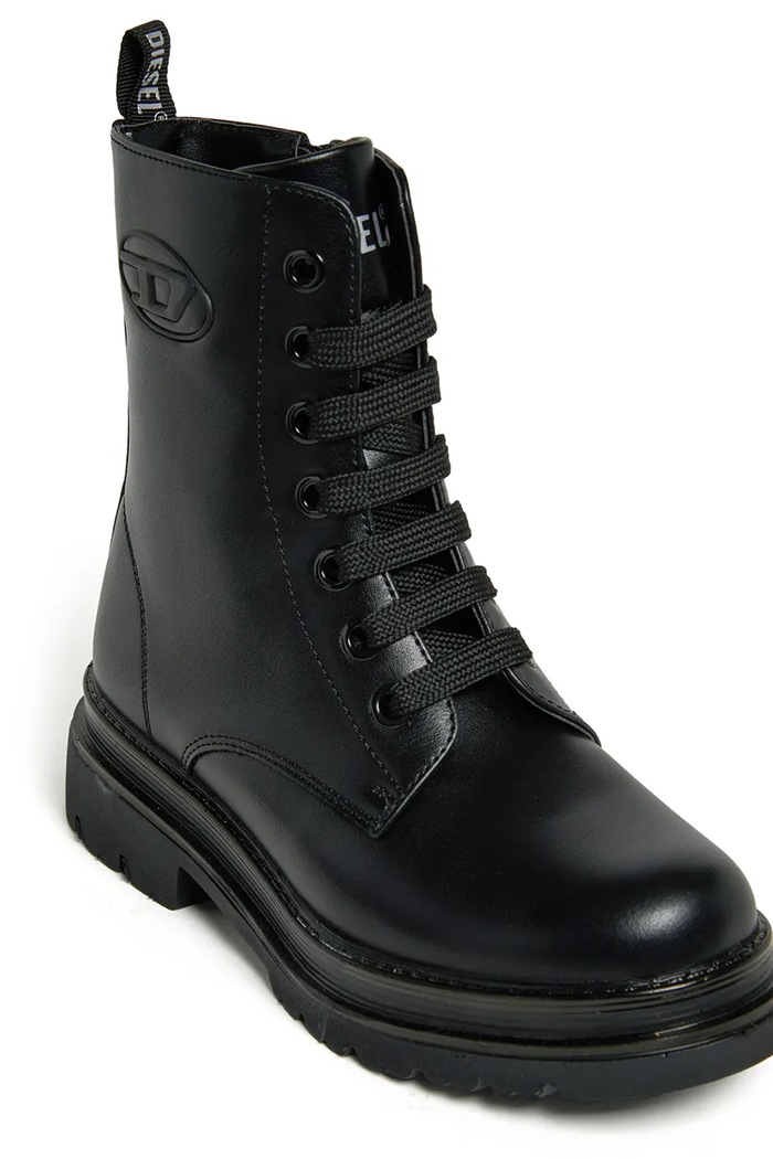 Botki dziecięce D-ANFISTR-PU BOOTS Diesel BC1116.KF049.36.40 czarny