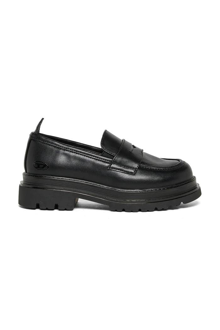 Diesel Mokasyny dziecięce D-SLAWEU LOAFER czarny BC1113.KF049.36.40
