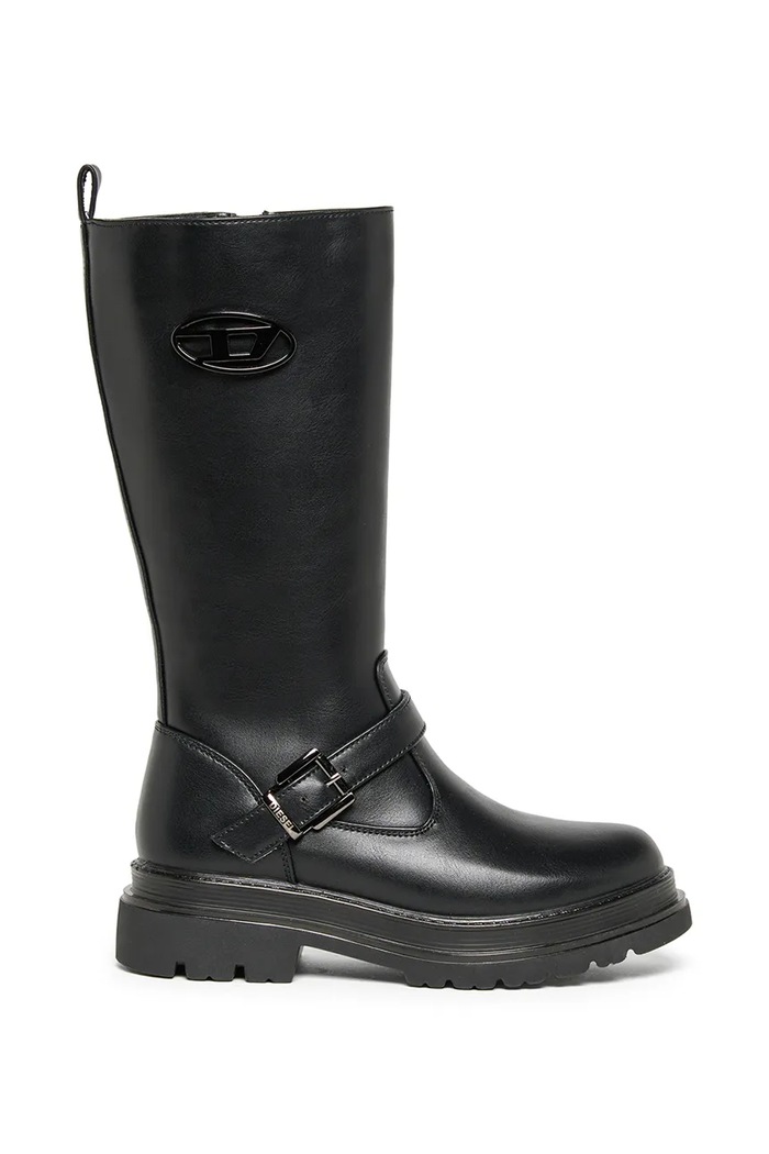 Diesel Kozaki dziecięce D-KRILTY BOOTS czarny BC1109.KF049.33.35