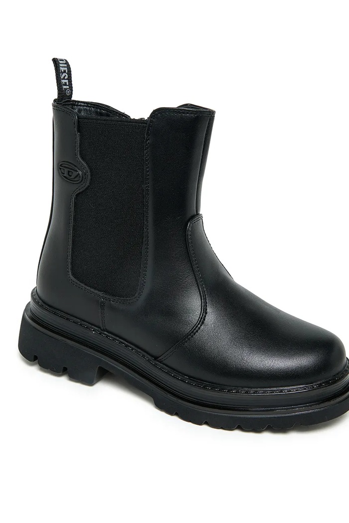 Sztyblety na platformie dziecięce D-VYNCOUN BOOTS Diesel BC1108.KF049.36.40 czarny