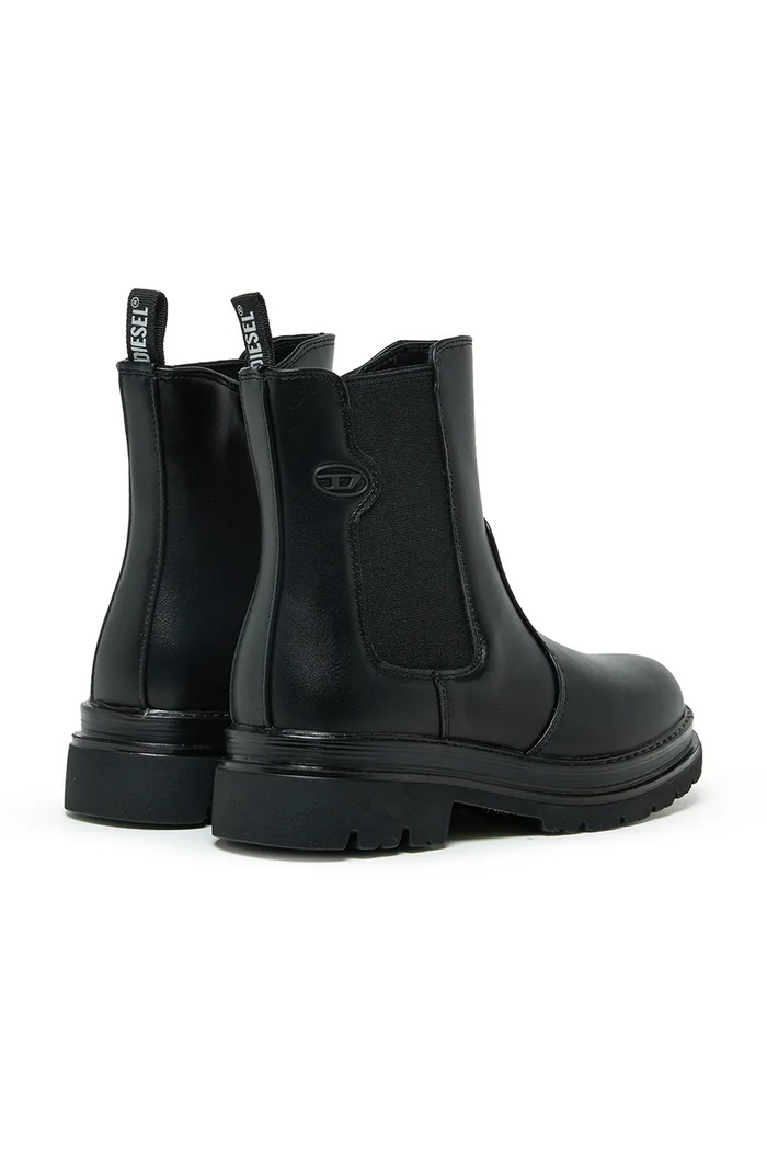 Dziewczynka Diesel Sztyblety na platformie dziecięce D-VYNCOUN BOOTS BC1108.KF049.33.35 czarny