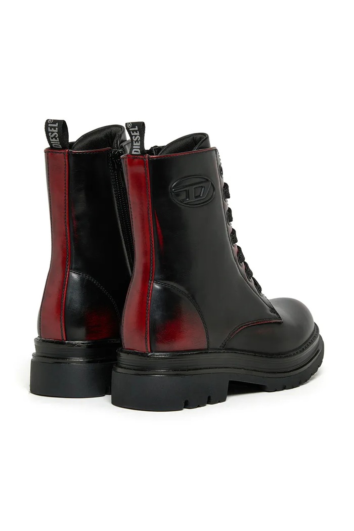Dziewczynka Diesel Workery na platformie dziecięce D-ANFISTR-ABR BOOTS BC1106.KF050.36.40 czarny