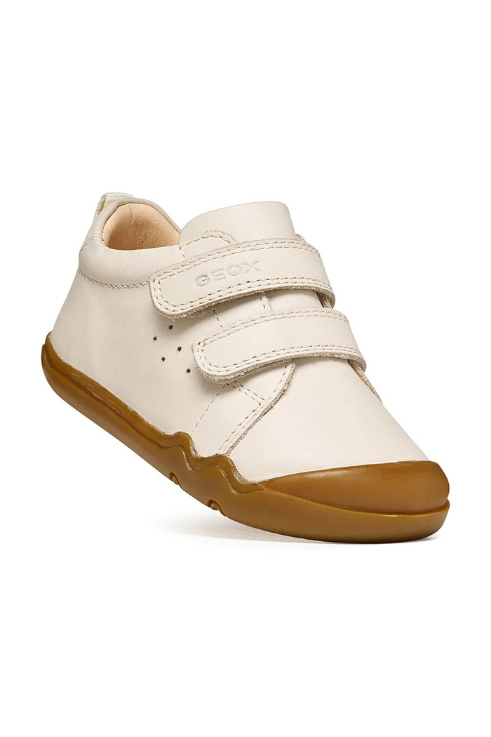 Geox sneakers detské kožené STEPPIEUP Barefoot B4663A.000CL.20.27.9BY2 béžová AW26
