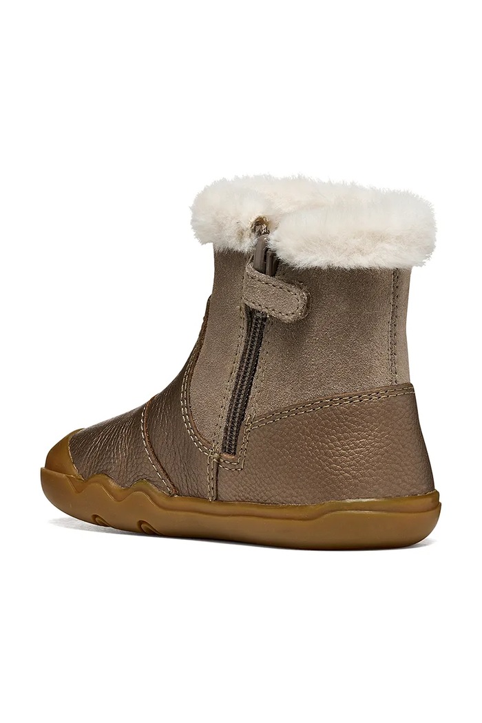 Обувки за деца от кожа STEPPIEUP Barefoot Geox B6663A.022AK.24.27.9BY2 кафяв