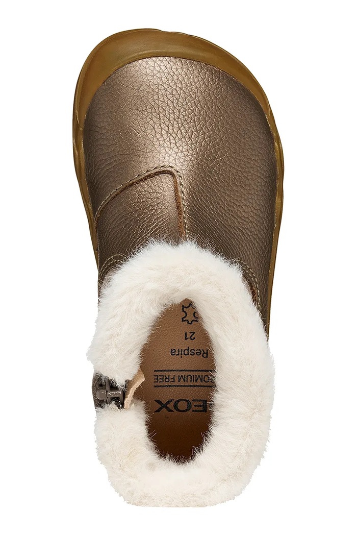 Обувки за деца от кожа STEPPIEUP Barefoot Geox кафяв B6663A.022AK.24.27.9BY2