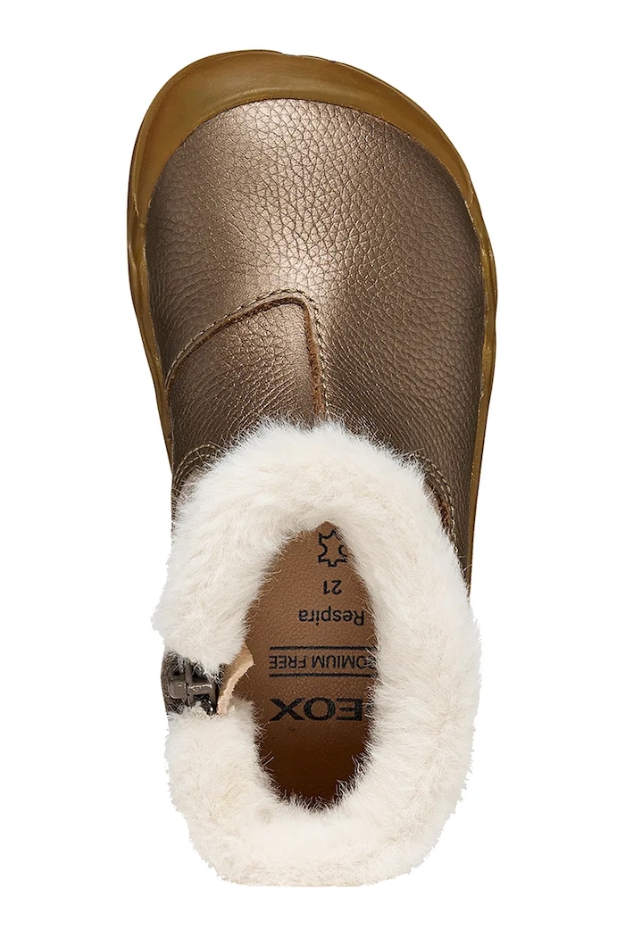 Обувки за деца от кожа STEPPIEUP Barefoot Geox кафяв B6663A.022AK.24.27.9BY2