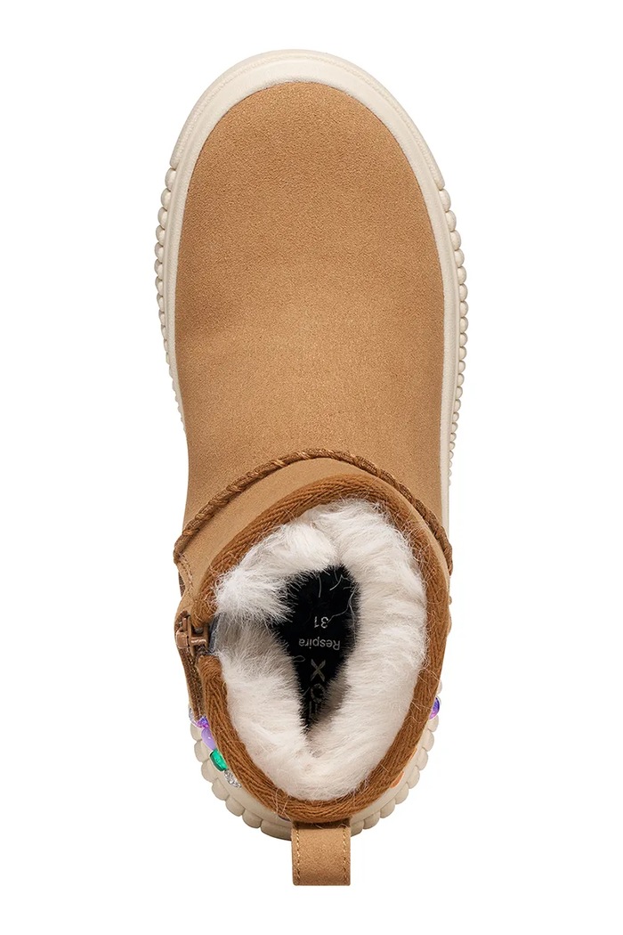 Buty zimowe dziecięce LAQUINNY Geox brązowy J66M3E.000AU.28.35.9BY2