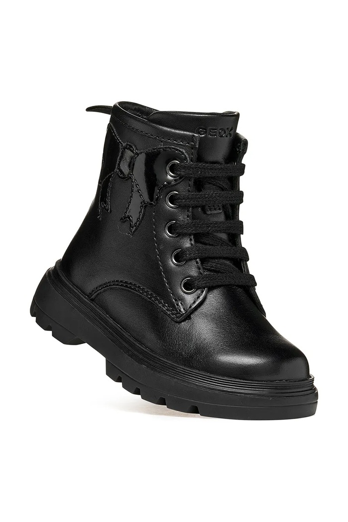 Geox Боти за деца от кожа KIDDARTAH B665YA.08502.20.23.9BY2 черен AW26