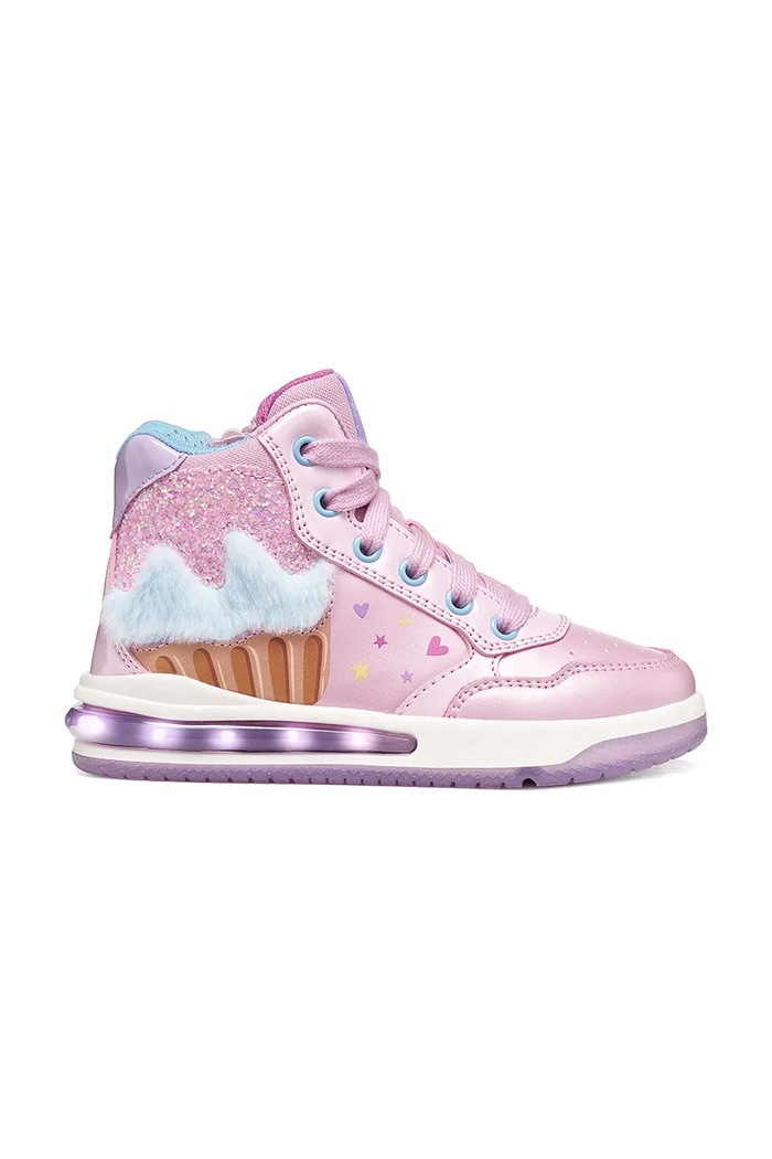 Geox SKETLITE sneakers boty dětské J66NWB.0NFKN.28.31.9BY2 růžová AW26