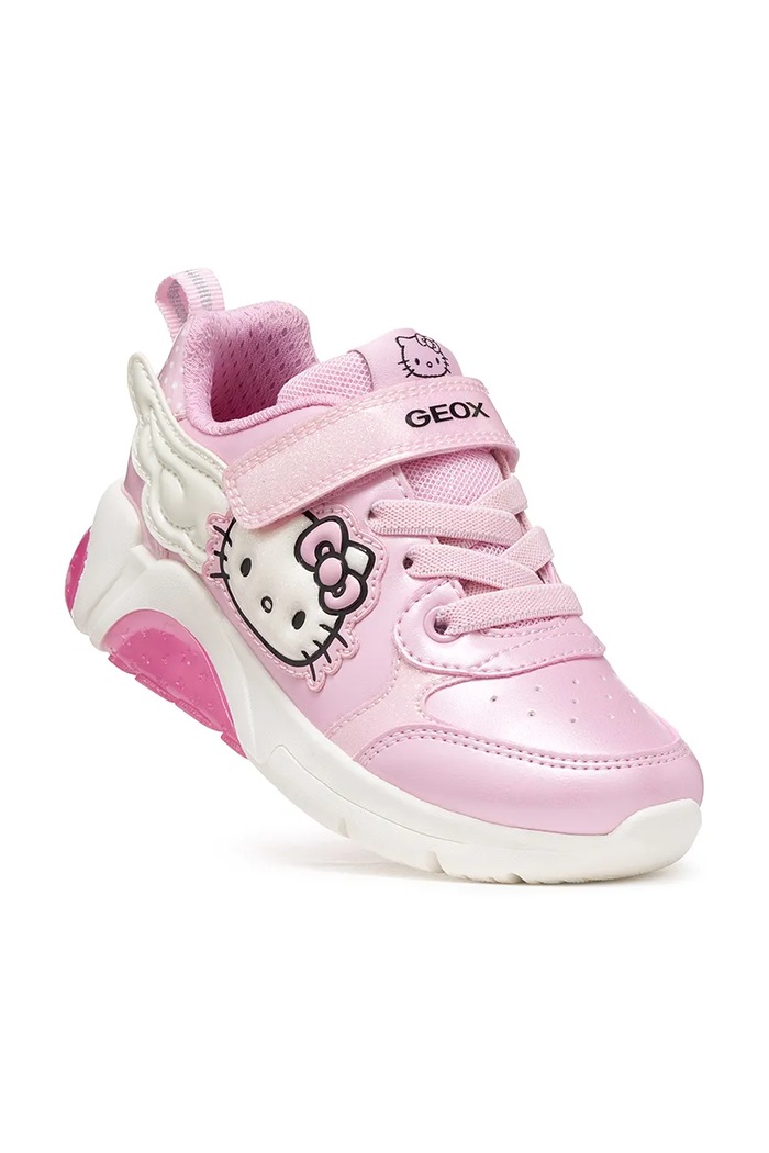 Dziewczynka Geox FADINLIGHT Hello Kitty sneakersy dziecięce J66M4C.0NFKC.24.27.9BY2 różowy