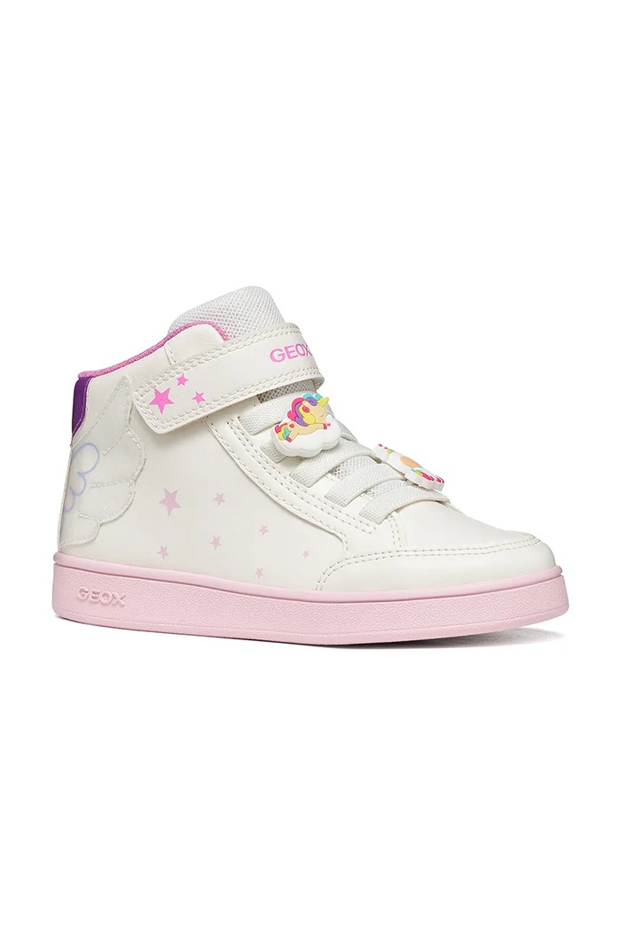 Fete Geox ECLYPER sneakers pentru copii J66LRA.0BCQ6.28.31.9BY2 alb