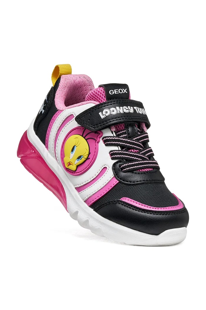 Djevojčice Geox CIBERDRON Looney Tunes tenisice za djecu J66LPA.05411.28.31.9BY2 crna