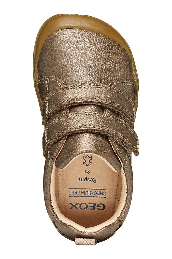 Geox stivaletti per bambini in pelle STEPPIEUP Barefoot B4663A.000AK.20.27.9BY2 marrone