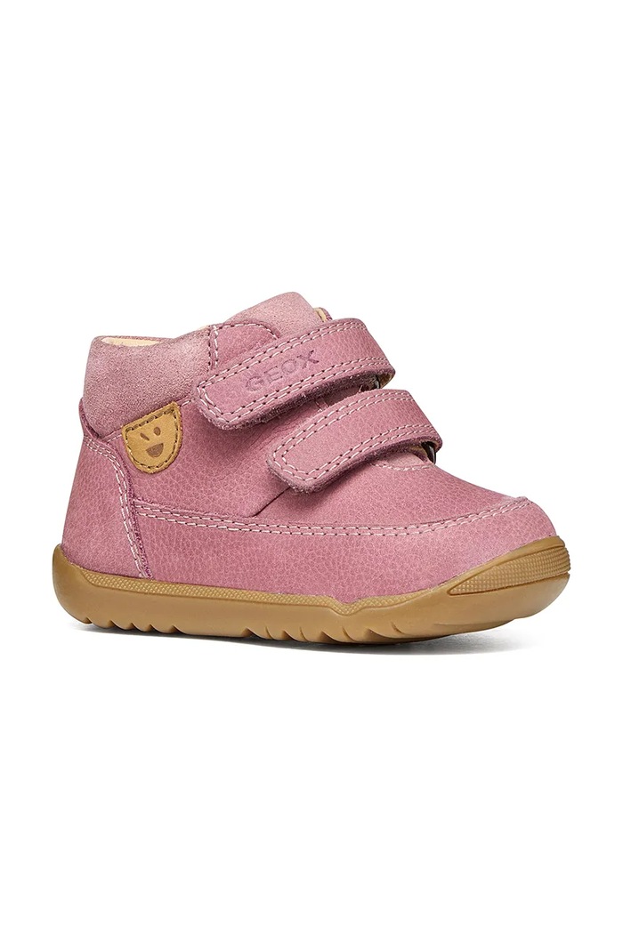 Κοριτσίστικα Geox παπούτσια παιδικά από nubuck MACCHIA B664PD.03322.18.26.9BY2 μωβ