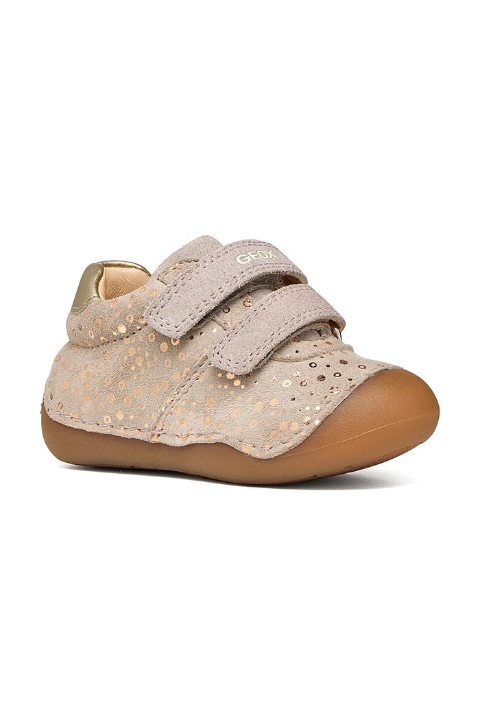 Geox stivaletti per bambini in scamoscio TUTIM B9440B.007NF.18.23.9BY2 beige AW26