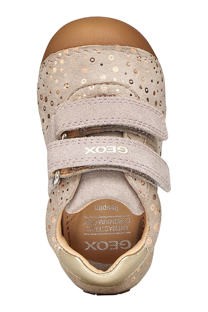 Geox stivaletti per bambini in scamoscio TUTIM B9440B.007NF.18.23.9BY2 beige