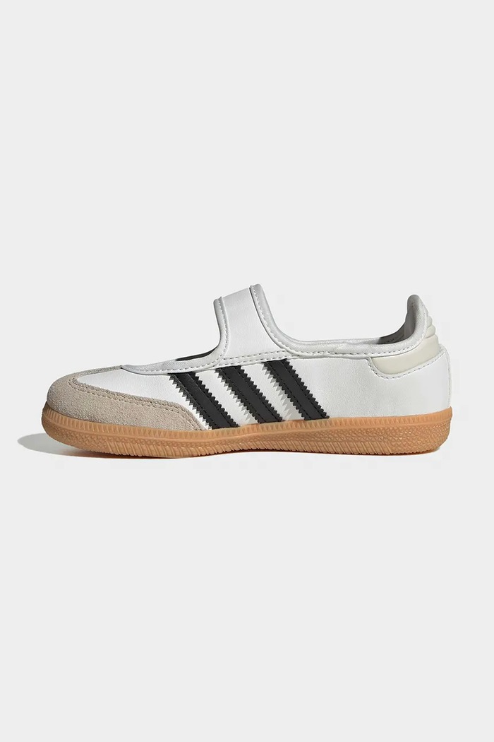 adidas Originals μπαλαρίνες Παιδικές δερμάτινες SAMBA JANE λευκό LA3701