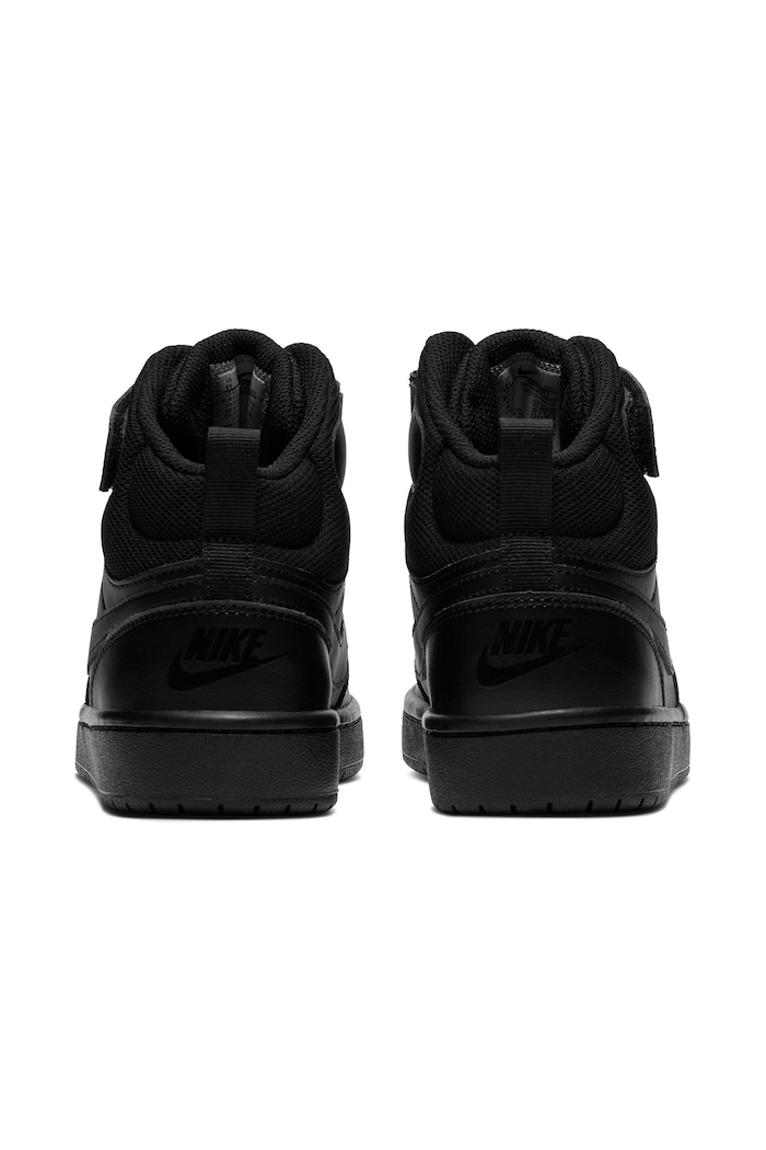 Chłopiec Nike Nike Court Borough Mid 2 sneakersy dziecięce skórzane CD7782 czarny