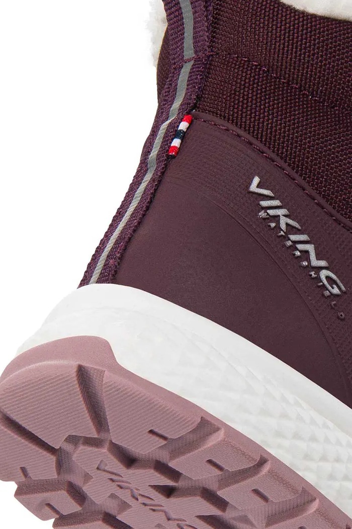 Buty zimowe dziecięce Equip Defence Warm WP 2V Viking Kids fioletowy 3.94400