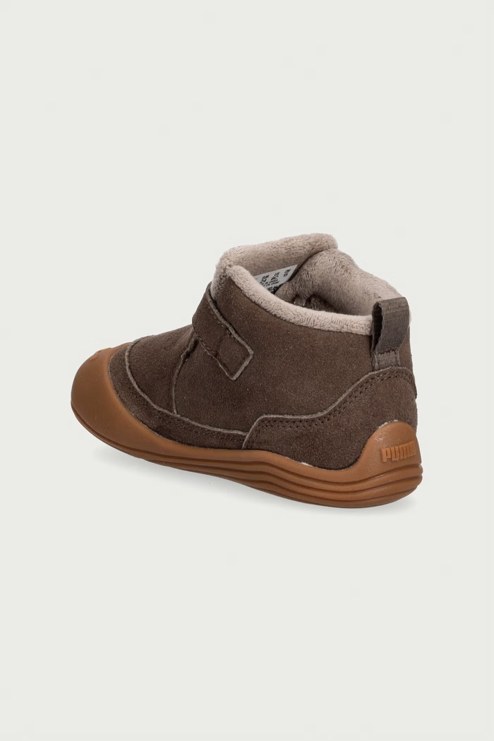 Chłopiec Puma Buty zimowe dziecięce Puma Kitten Mid Prem V Inf 407459 brązowy