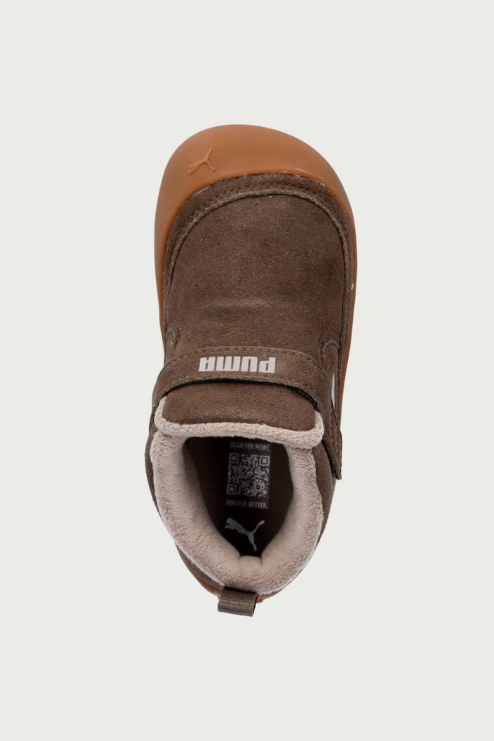 Buty zimowe dziecięce Puma Kitten Mid Prem V Inf Puma 407459 brązowy