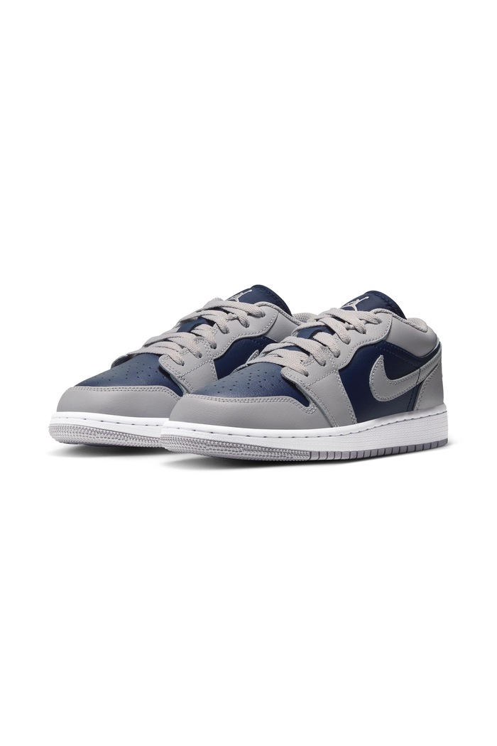 Jordan Air Jordan 1 Low sneakersy dziecięce skórzane 553560 szary AW26