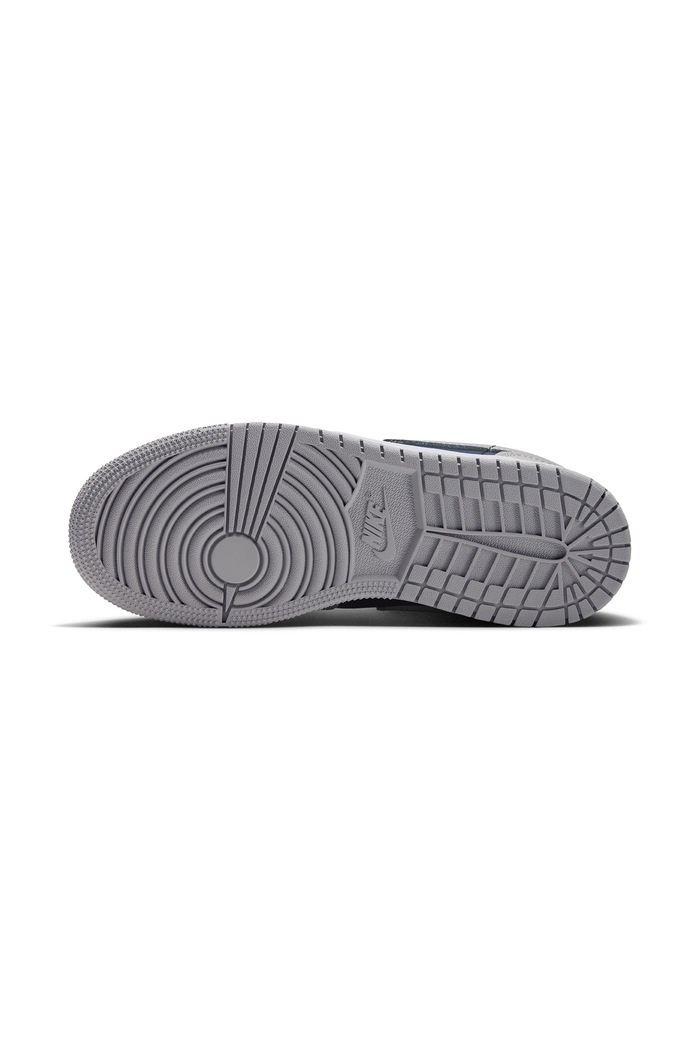 Air Jordan 1 Low sneakersy dziecięce skórzane Jordan szary 553560