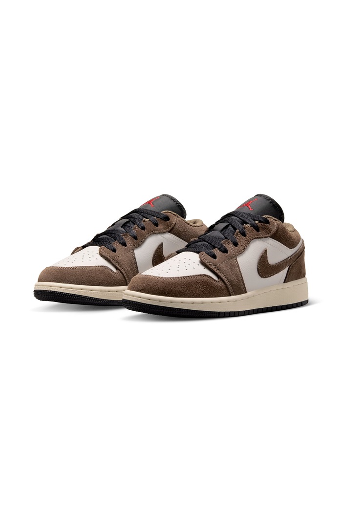 Jordan Air Jordan 1 Low sneakers boty dětské kožené 553560 hnědá AW26