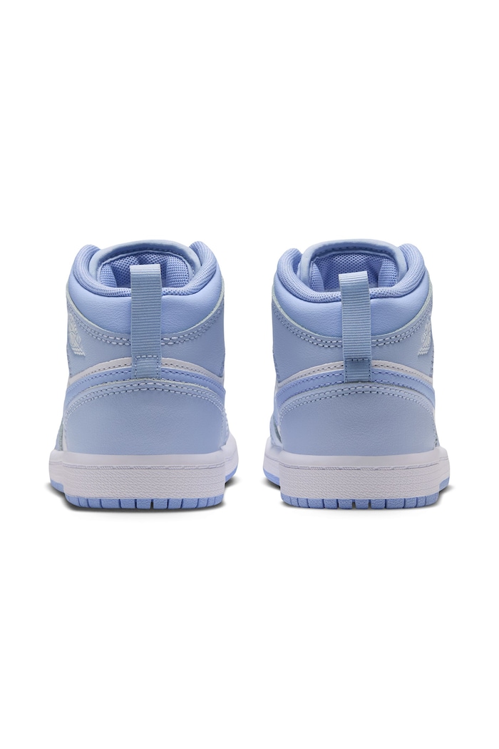 Chłopiec Jordan Jordan 1 Mid sneakersy dziecięce skórzane DQ8424 niebieski